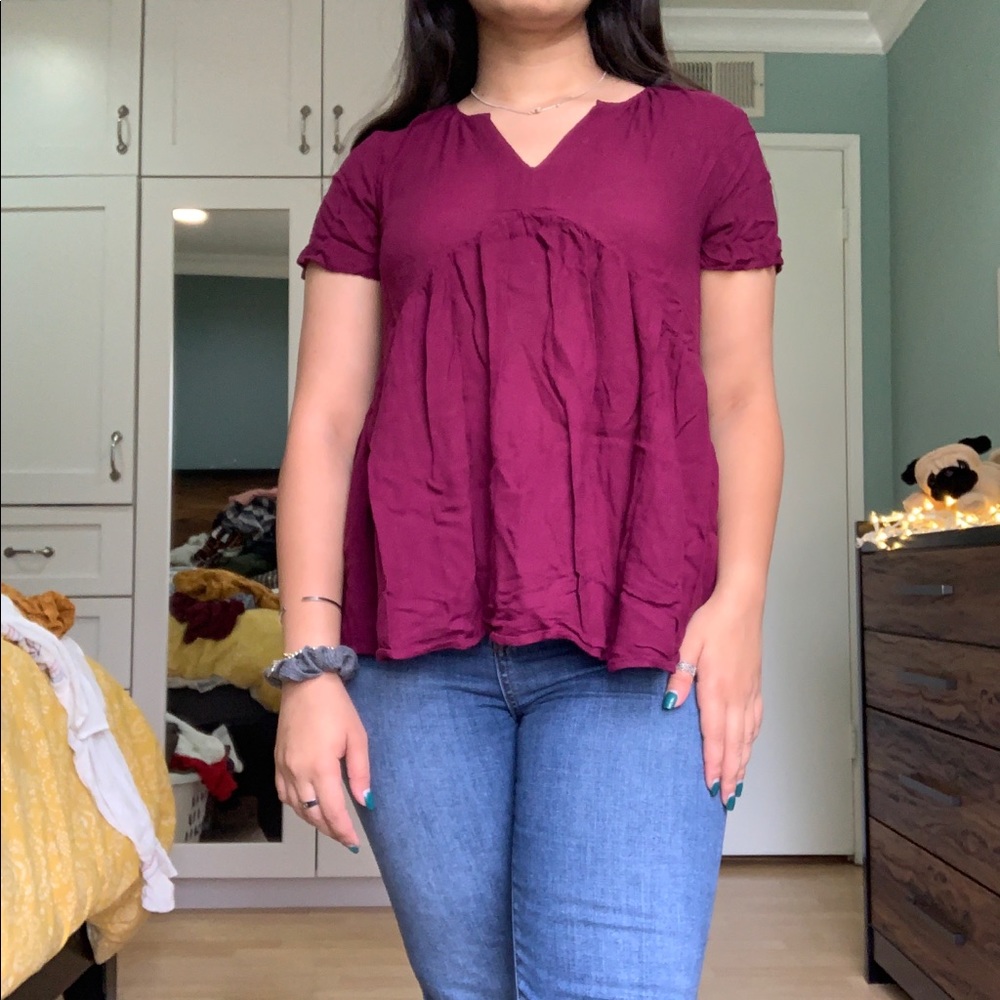 Simple Fuschia Top